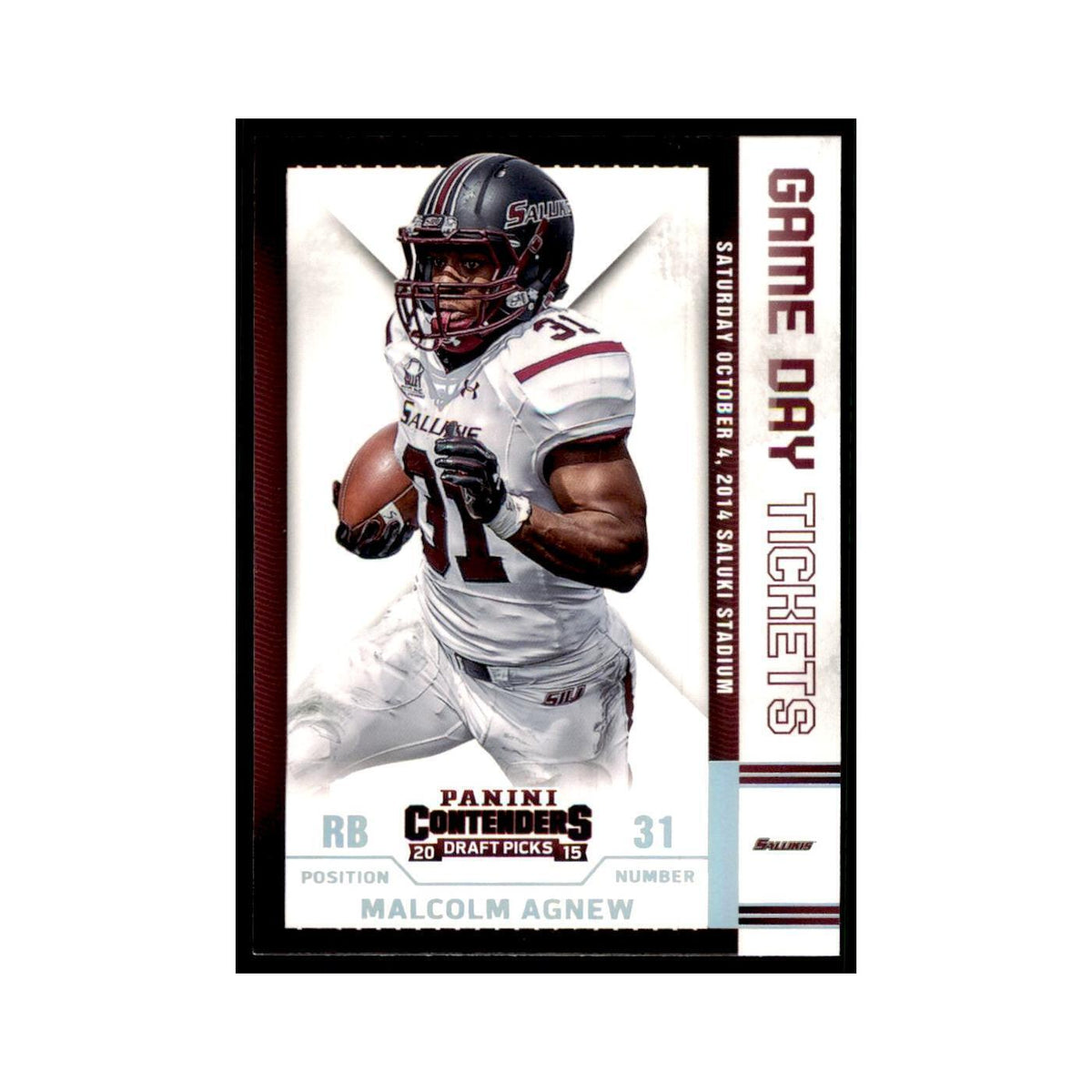 Malcolm Agnew 2015 Panini Contenders Draft Picks #58 Football Cards NM