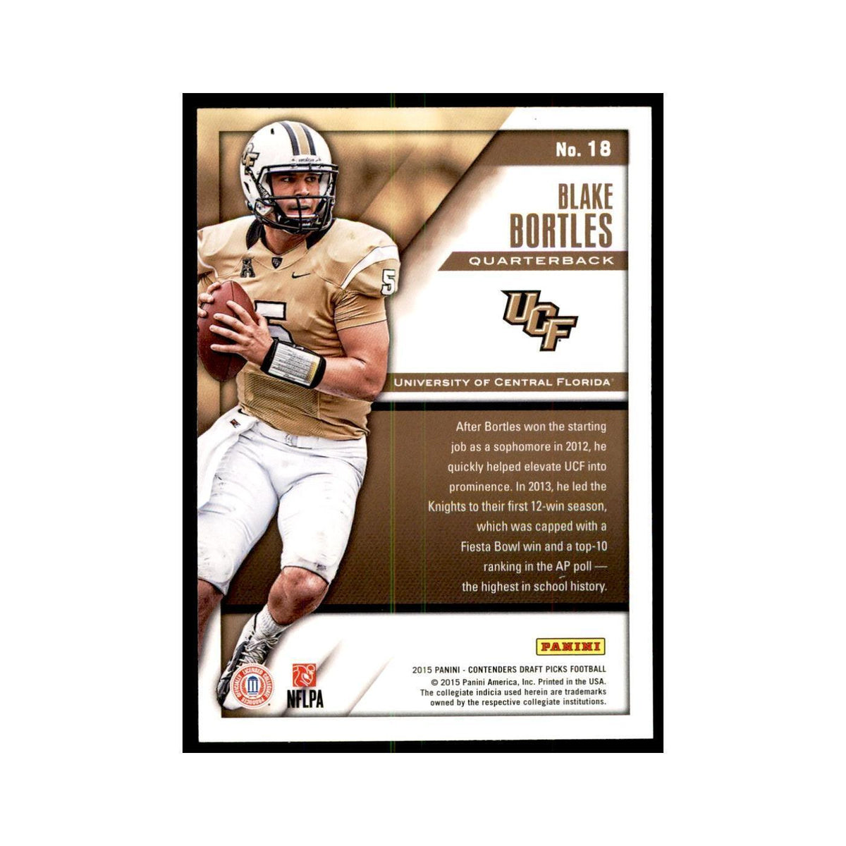 Blake Bortles 2015 Panini Contenders Draft Picks #18 Football Cards NM