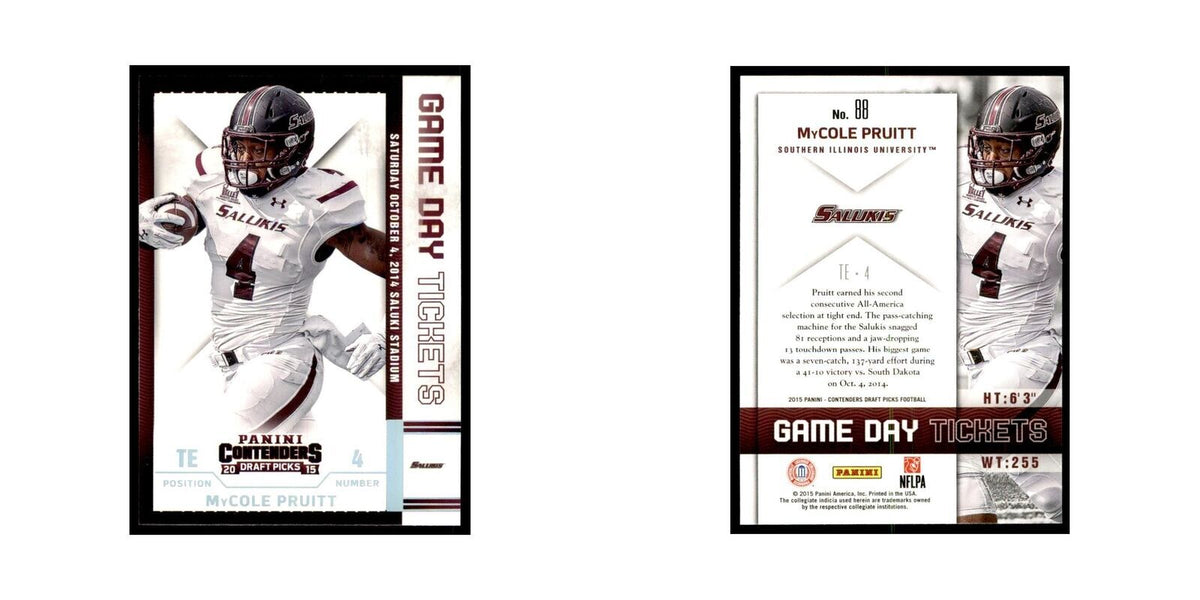 MyCole Pruitt 2015 Panini Contenders Draft Picks #88 Football Cards NM