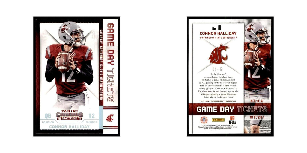 Connor Halliday 2015 Panini Contenders Draft Picks #10 Football Cards NM