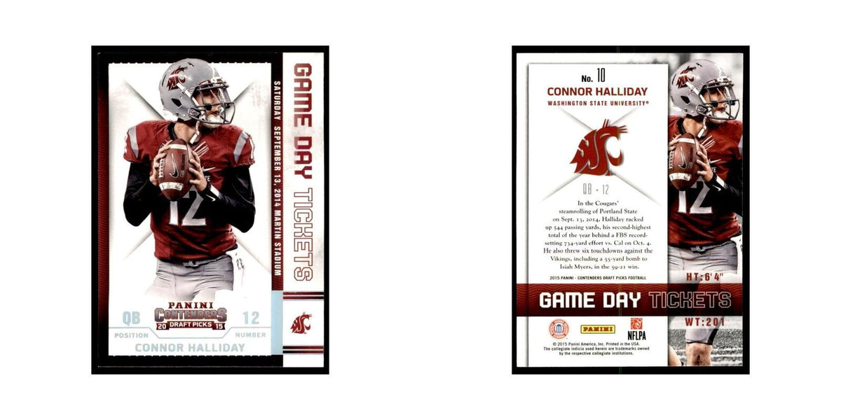 Connor Halliday 2015 Panini Contenders Draft Picks #10 Football Cards NM