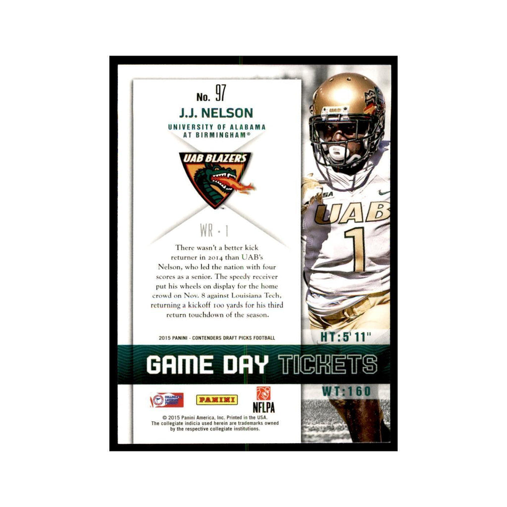 J.J. Nelson 2015 Panini Contenders Draft Picks #97 Football Cards NM