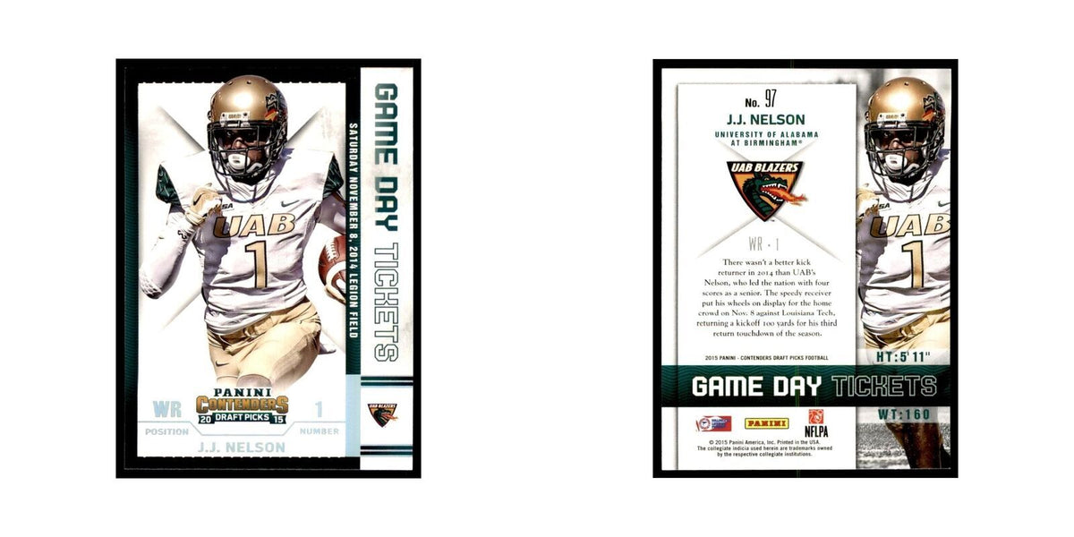 J.J. Nelson 2015 Panini Contenders Draft Picks #97 Football Cards NM