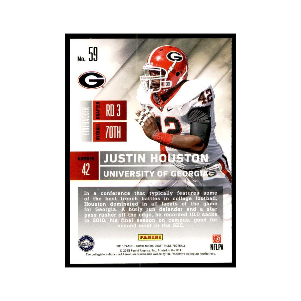Justin Houston 2015 Panini Contenders Draft Picks #59 Football Cards NM