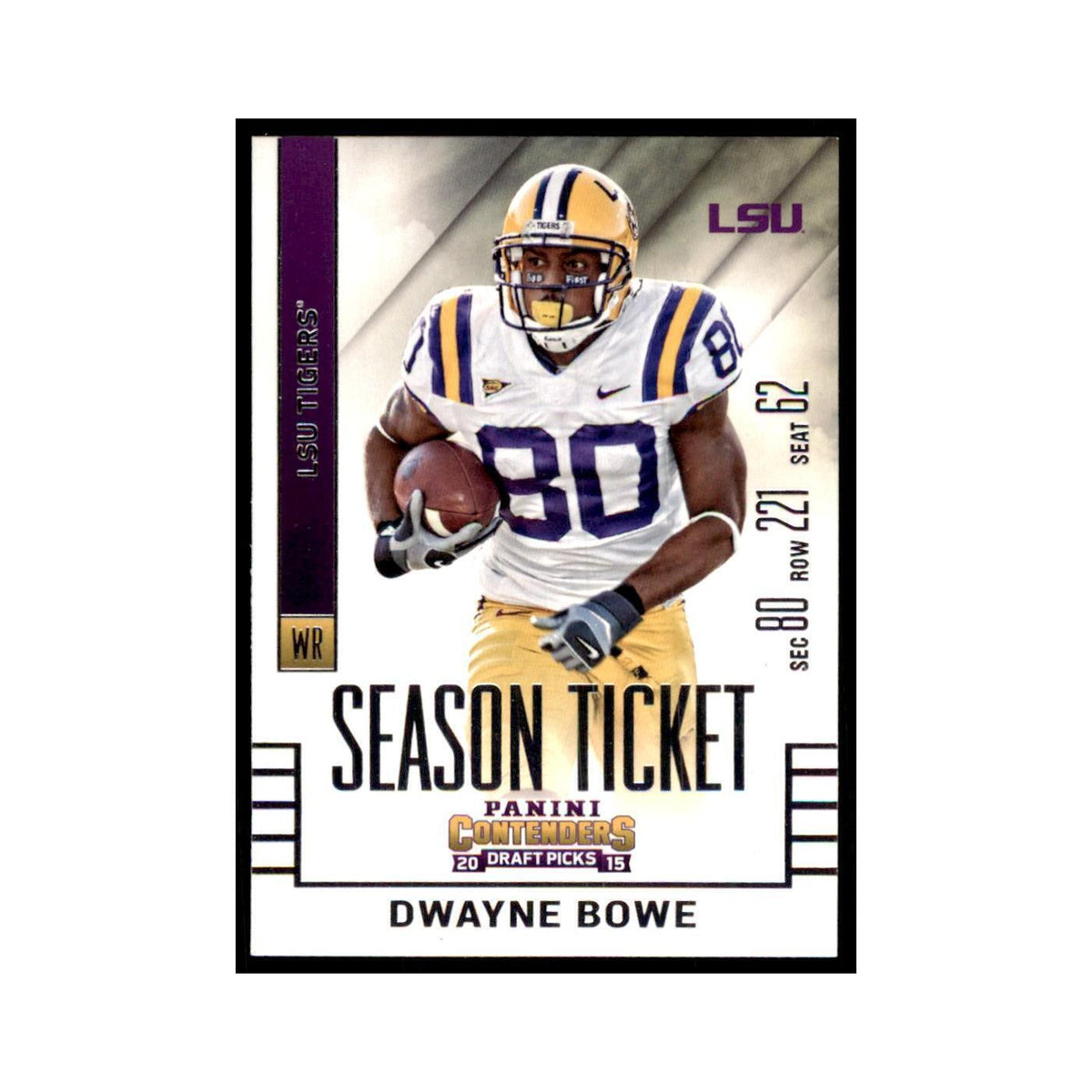 Dwayne Bowe 2015 Panini Contenders Draft Picks #36 Football Cards NM