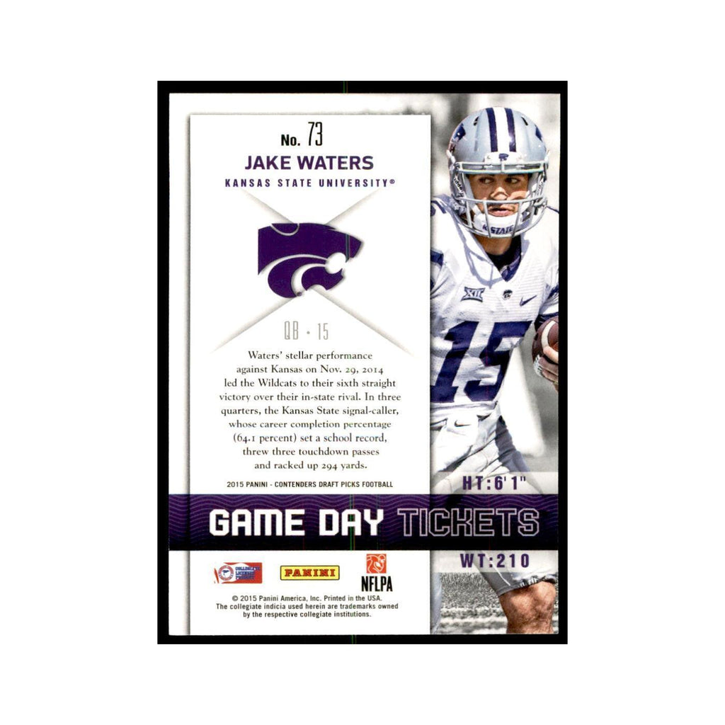 Jake Waters 2015 Panini Contenders Draft Picks #73 Football Cards NM