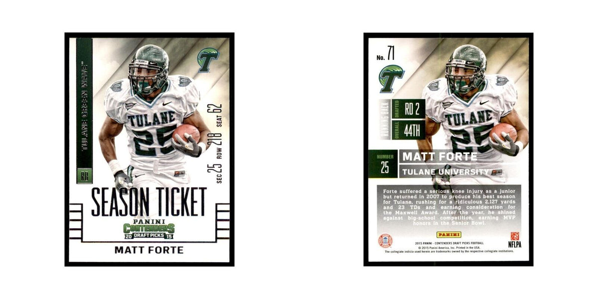 Matt Forte 2015 Panini Contenders Draft Picks #71 Football Cards NM