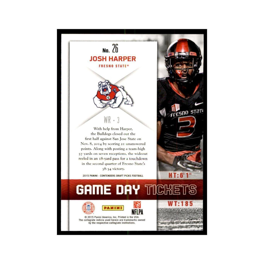Josh Harper 2015 Panini Contenders Draft Picks #26 Football Cards NM