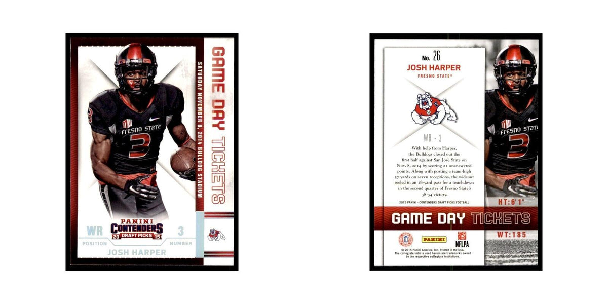 Josh Harper 2015 Panini Contenders Draft Picks #26 Football Cards NM