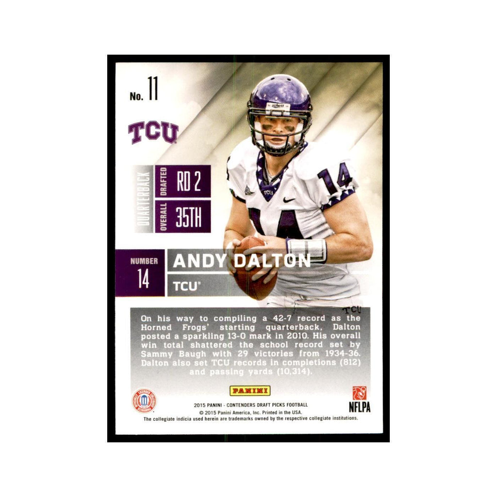 Andy Dalton 2015 Panini Contenders Draft Picks #11 Football Cards NM