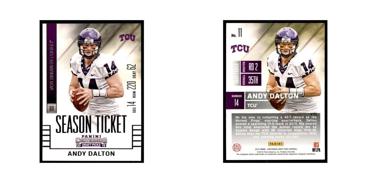 Andy Dalton 2015 Panini Contenders Draft Picks #11 Football Cards NM