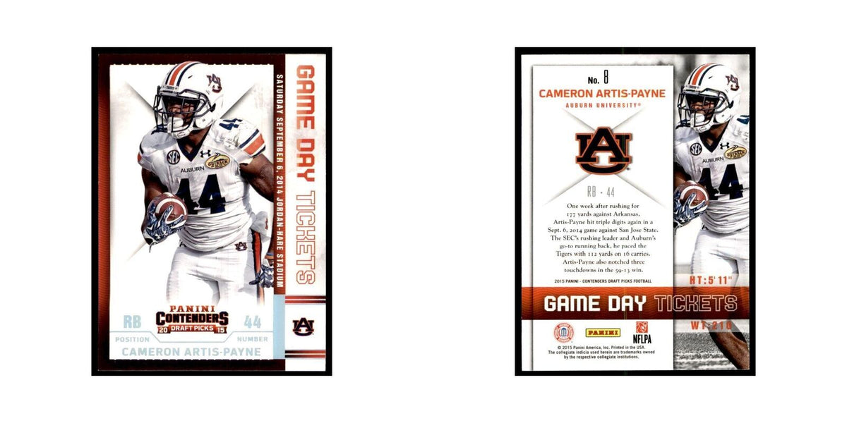 Cameron Artis-Payne 2015 Panini Contenders Draft Picks #8 Football Cards NM