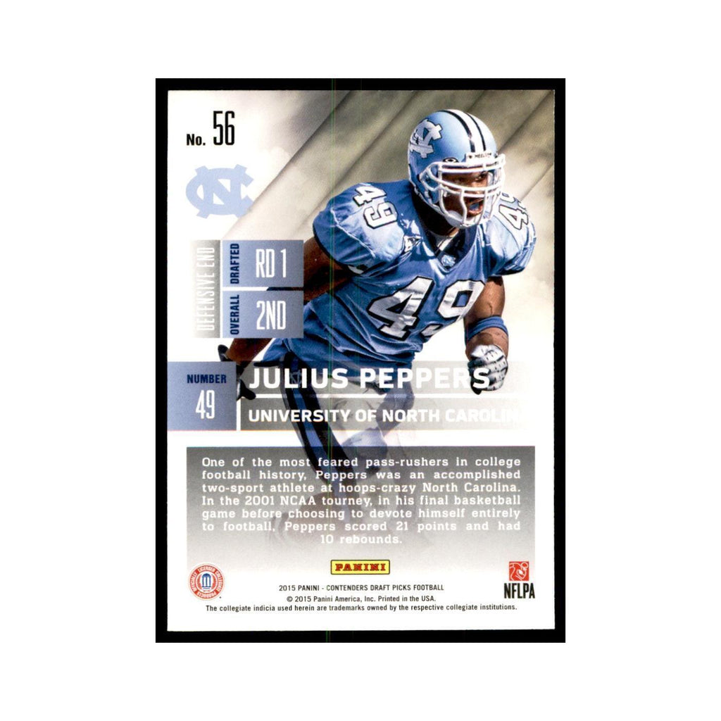 Julius Peppers 2015 Panini Contenders Draft Picks #56 Football Cards NM