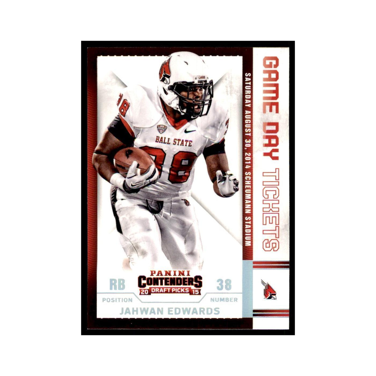 Jahwan Edwards 2015 Panini Contenders Draft Picks #72 Football Cards NM