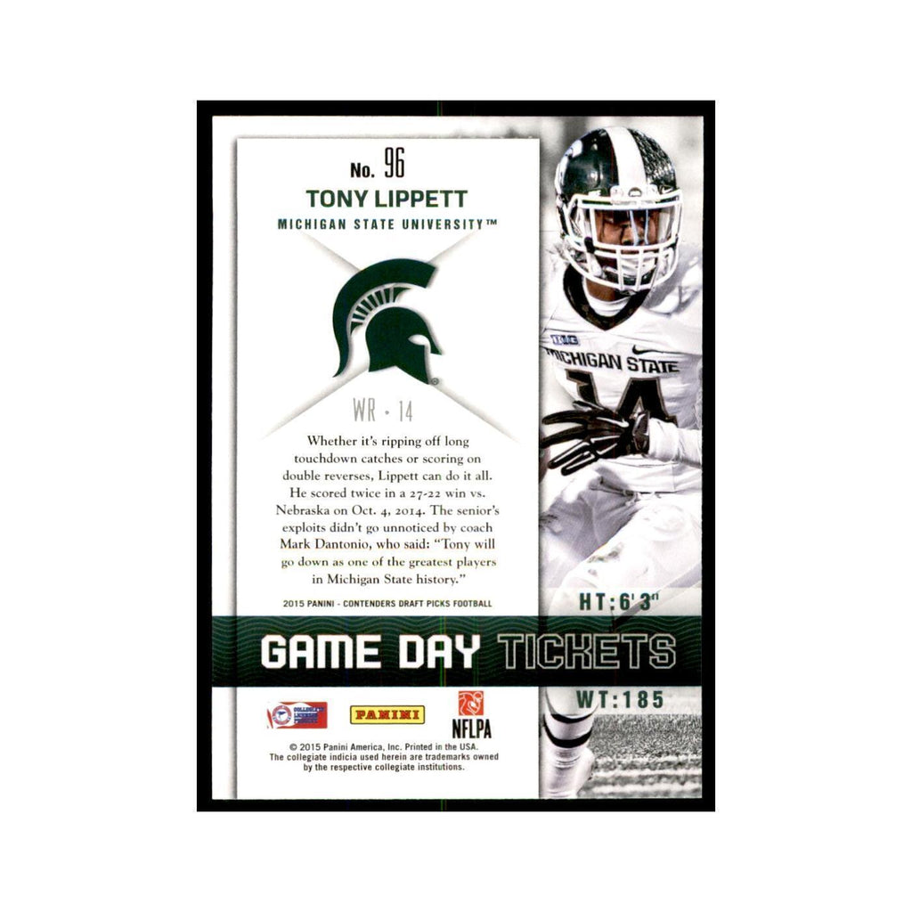 Tony Lippett 2015 Panini Contenders Draft Picks #96 Football Cards NM