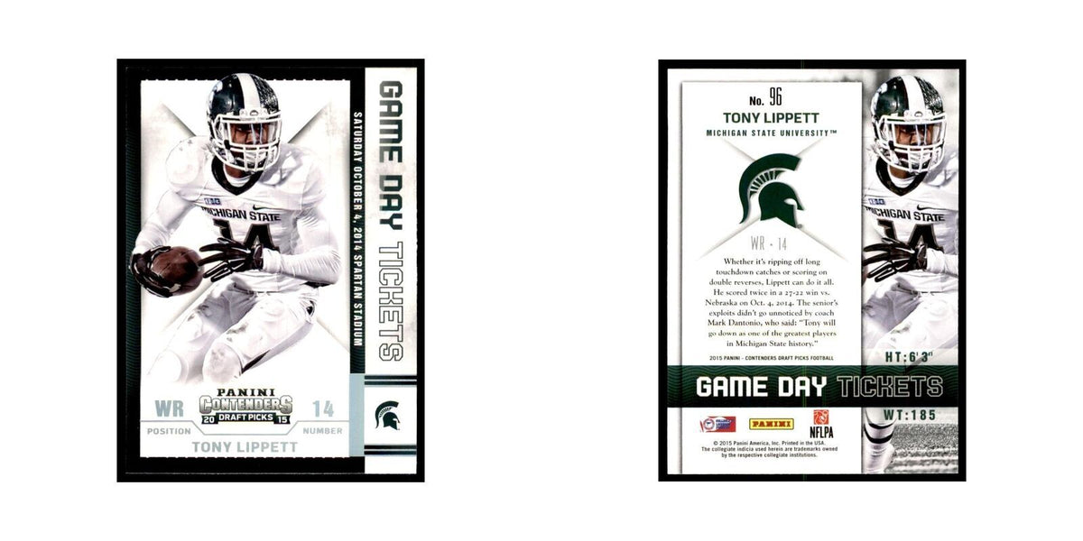 Tony Lippett 2015 Panini Contenders Draft Picks #96 Football Cards NM