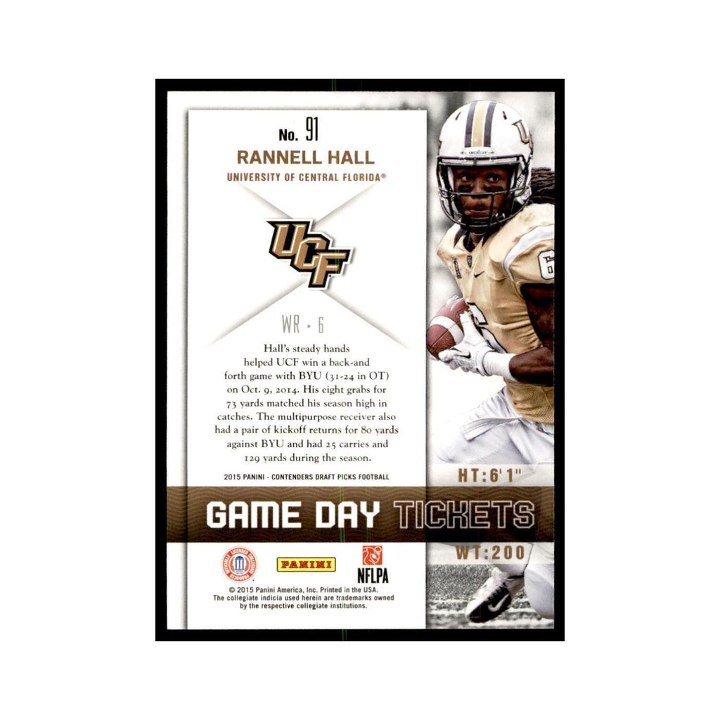 Rannell Hall 2015 Panini Contenders Draft Picks #91 Football Cards NM