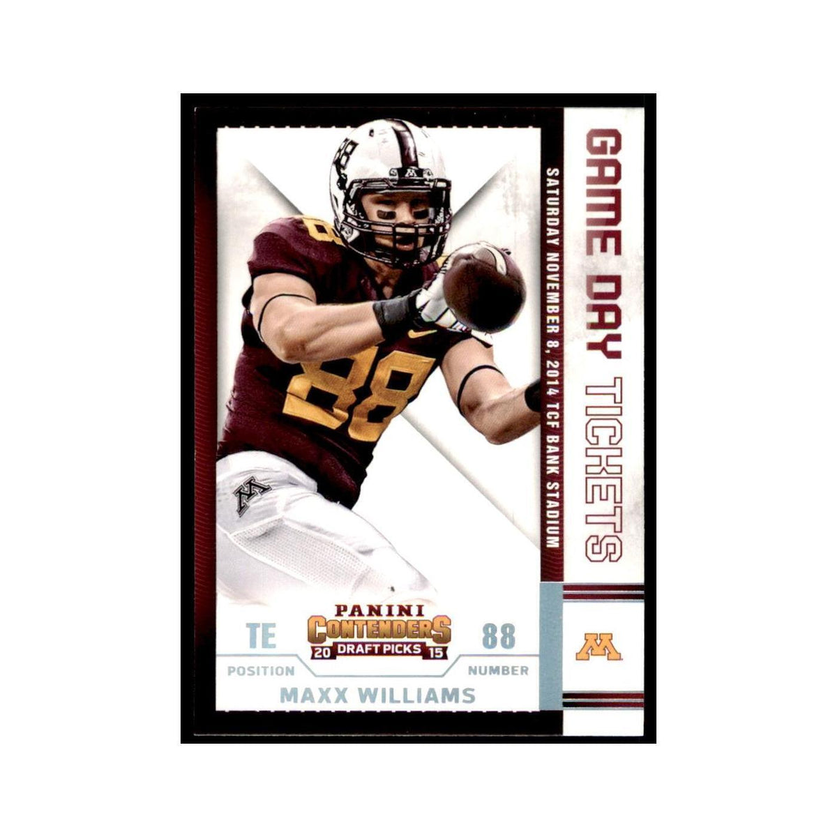 Maxx Williams 2015 Panini Contenders Draft Picks #87 Football Cards NM