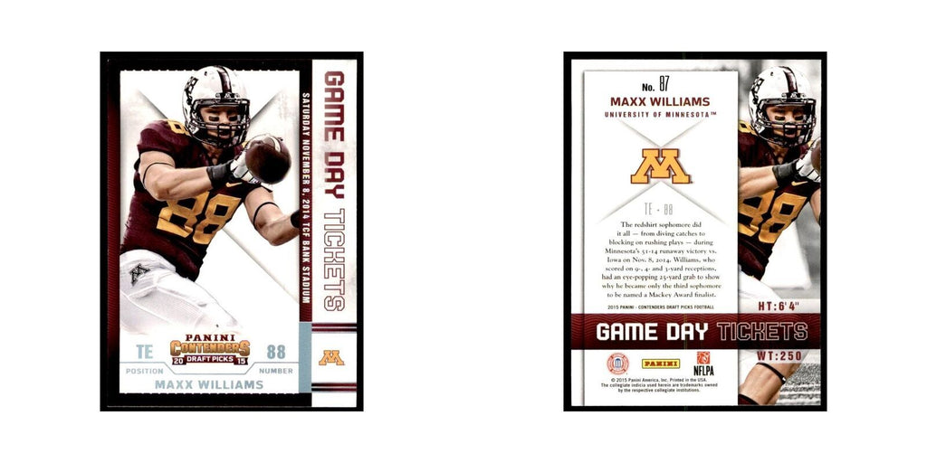 Maxx Williams 2015 Panini Contenders Draft Picks #87 Football Cards NM