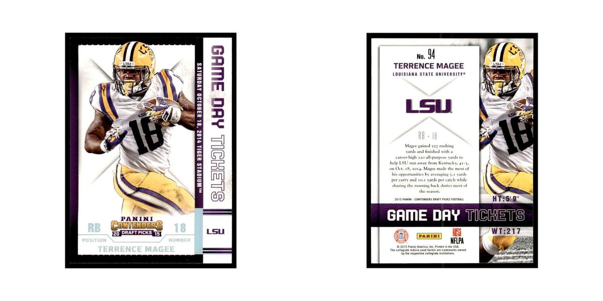Terrence Magee 2015 Panini Contenders Draft Picks #94 Football Cards NM
