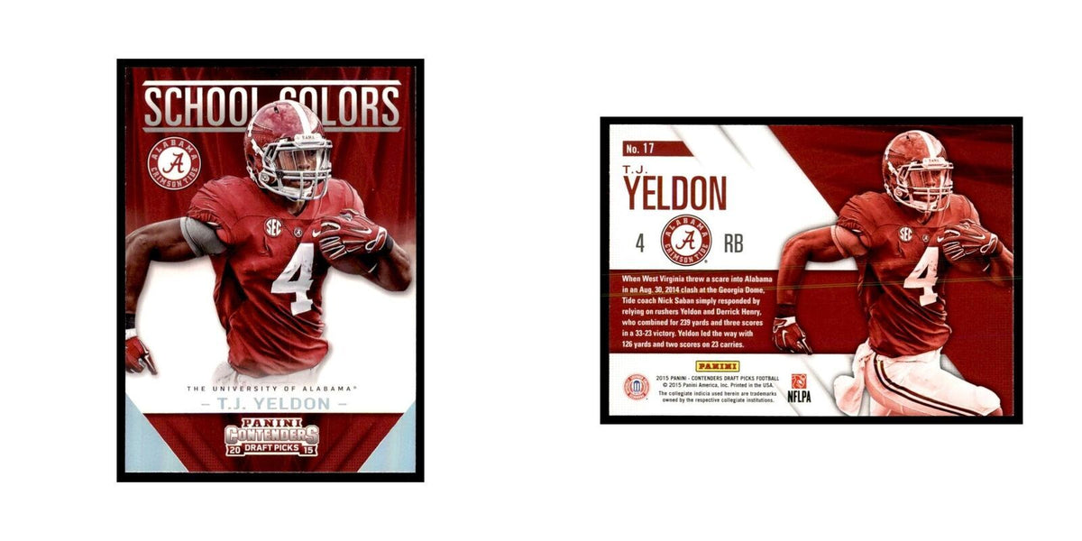 T.J. Yeldon 2015 Panini Contenders Draft Picks #17 Football Cards NM