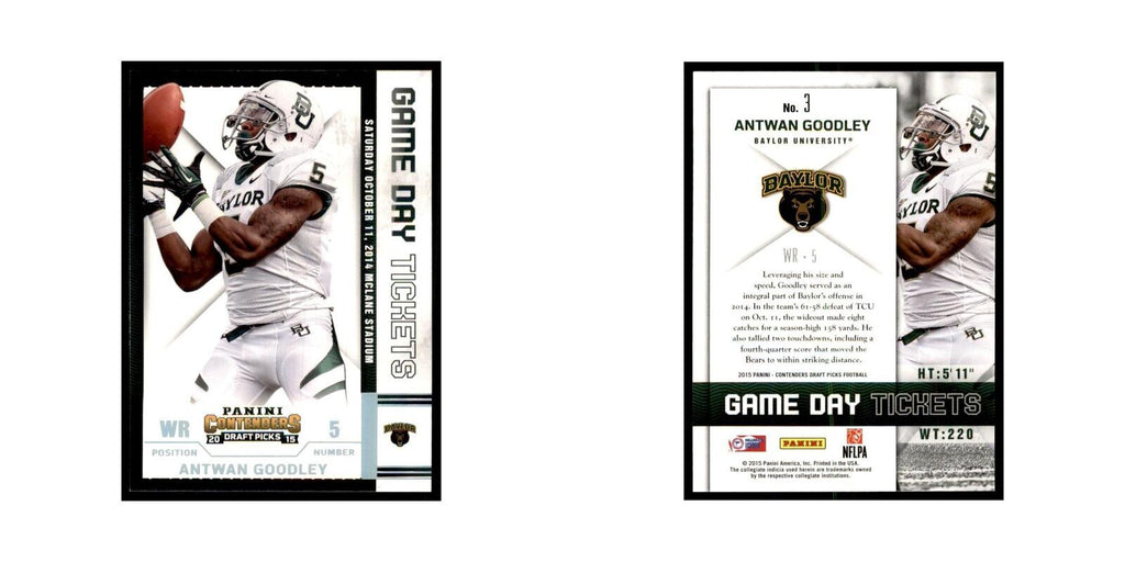Antwan Goodley 2015 Panini Contenders Draft Picks #3 Football Cards NM