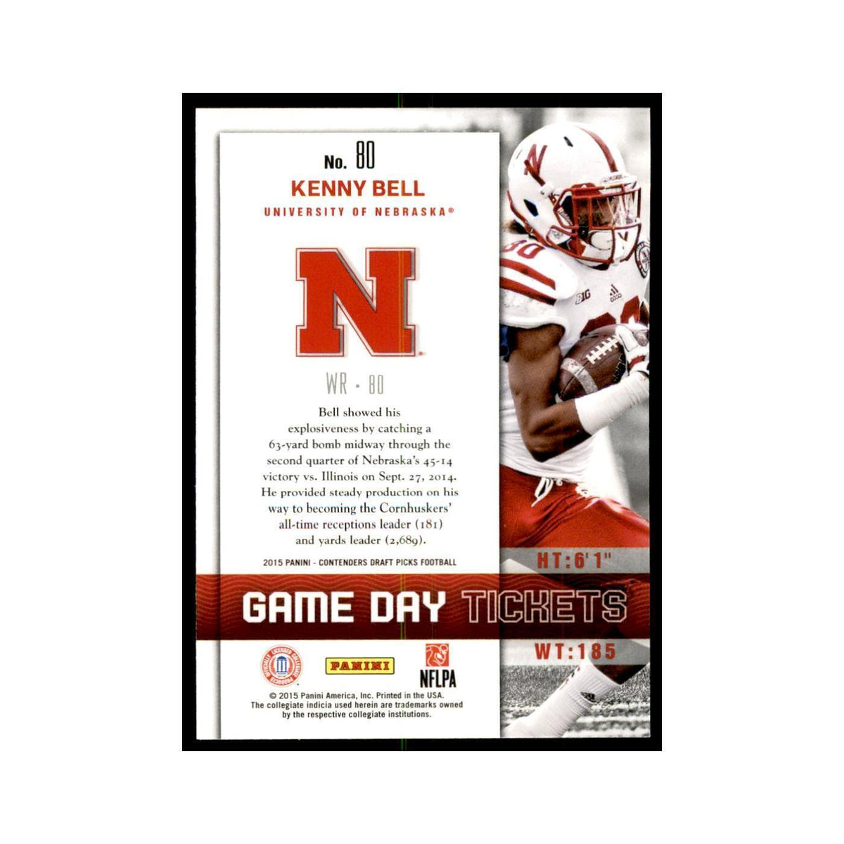 Kenny Bell 2015 Panini Contenders Draft Picks #80 Football Cards NM