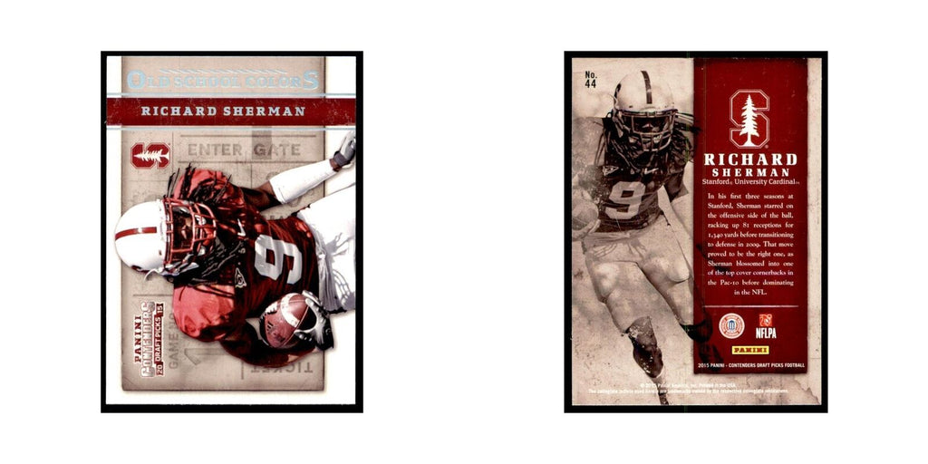 Richard Sherman 2015 Panini Contenders Draft Picks #44 Football Cards NM