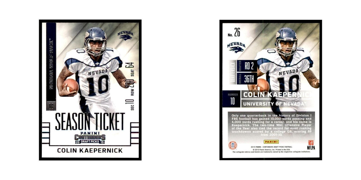 Colin Kaepernick 2015 Panini Contenders Draft Picks #26 Football Cards NM