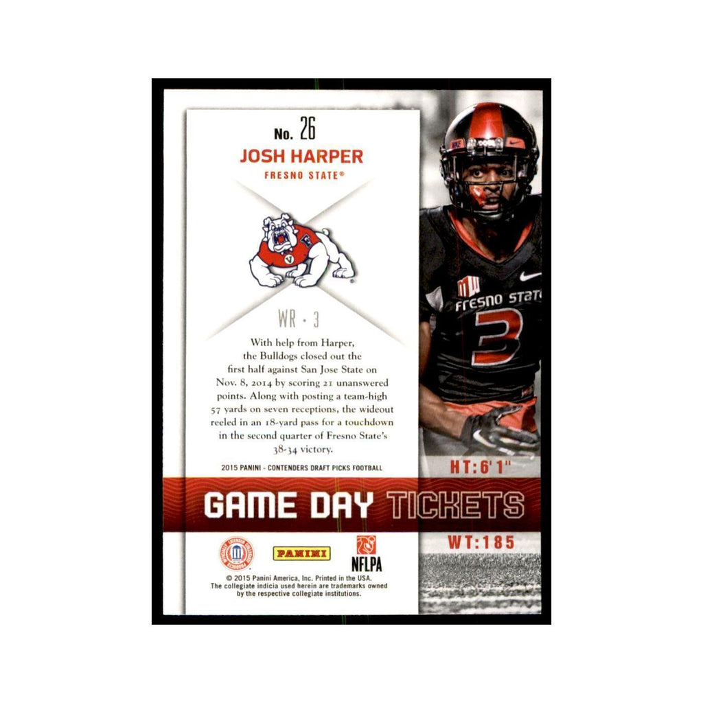 Josh Harper 2015 Panini Contenders Draft Picks #26 Football Cards NM