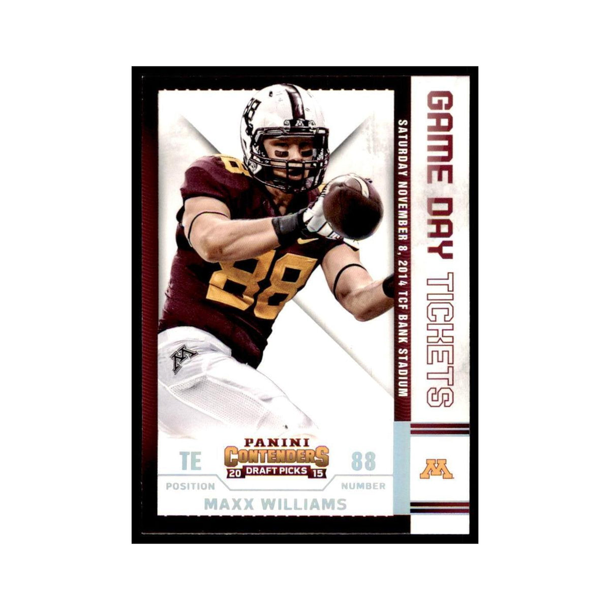 Maxx Williams 2015 Panini Contenders Draft Picks #87 Football Cards NM