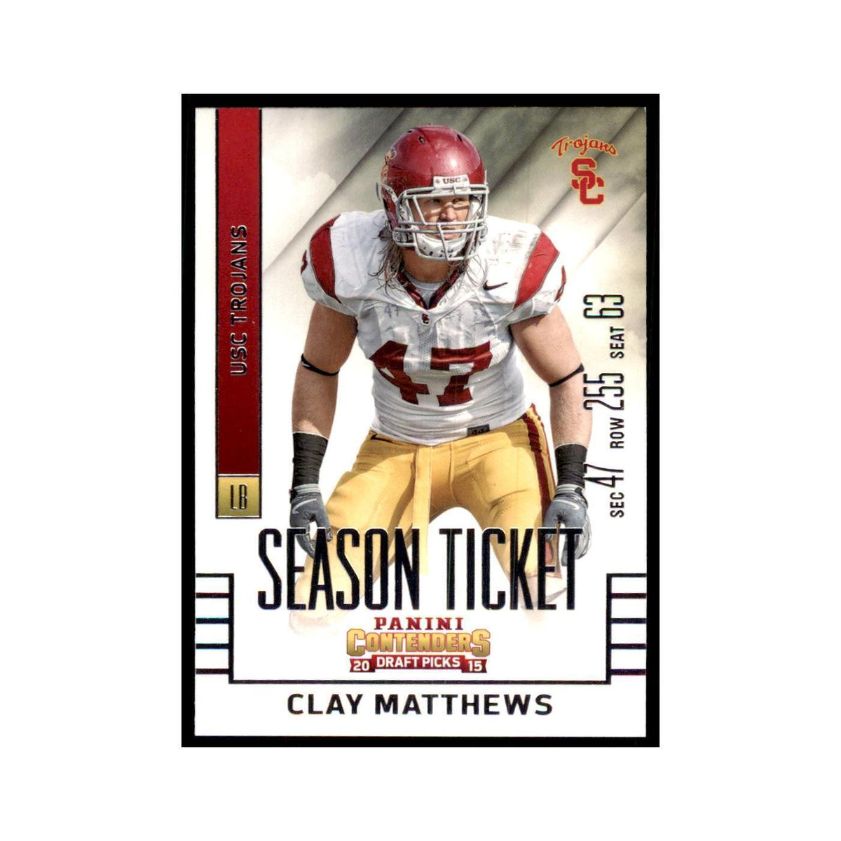 Clay Matthews 2015 Panini Contenders Draft Picks #25 Football Cards NM