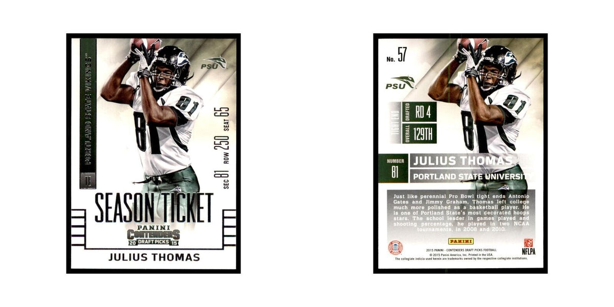 Julius Thomas 2015 Panini Contenders Draft Picks #57 Football Cards NM