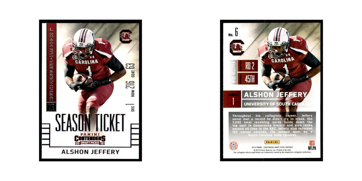 Alshon Jeffery 2015 Panini Contenders Draft Picks #6 Football Cards NM