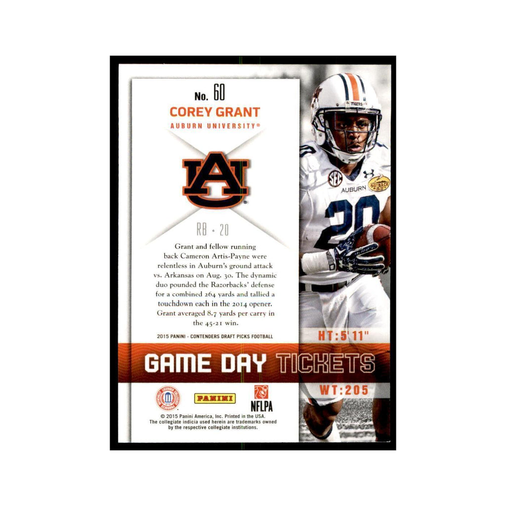 Corey Grant 2015 Panini Contenders Draft Picks #60 Football Cards NM