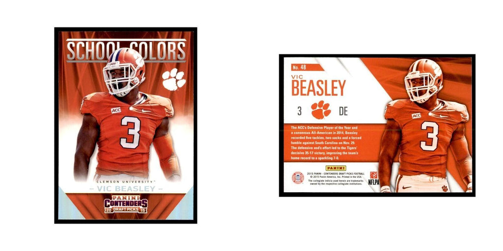 Vic Beasley 2015 Panini Contenders Draft Picks #48 Football Cards NM