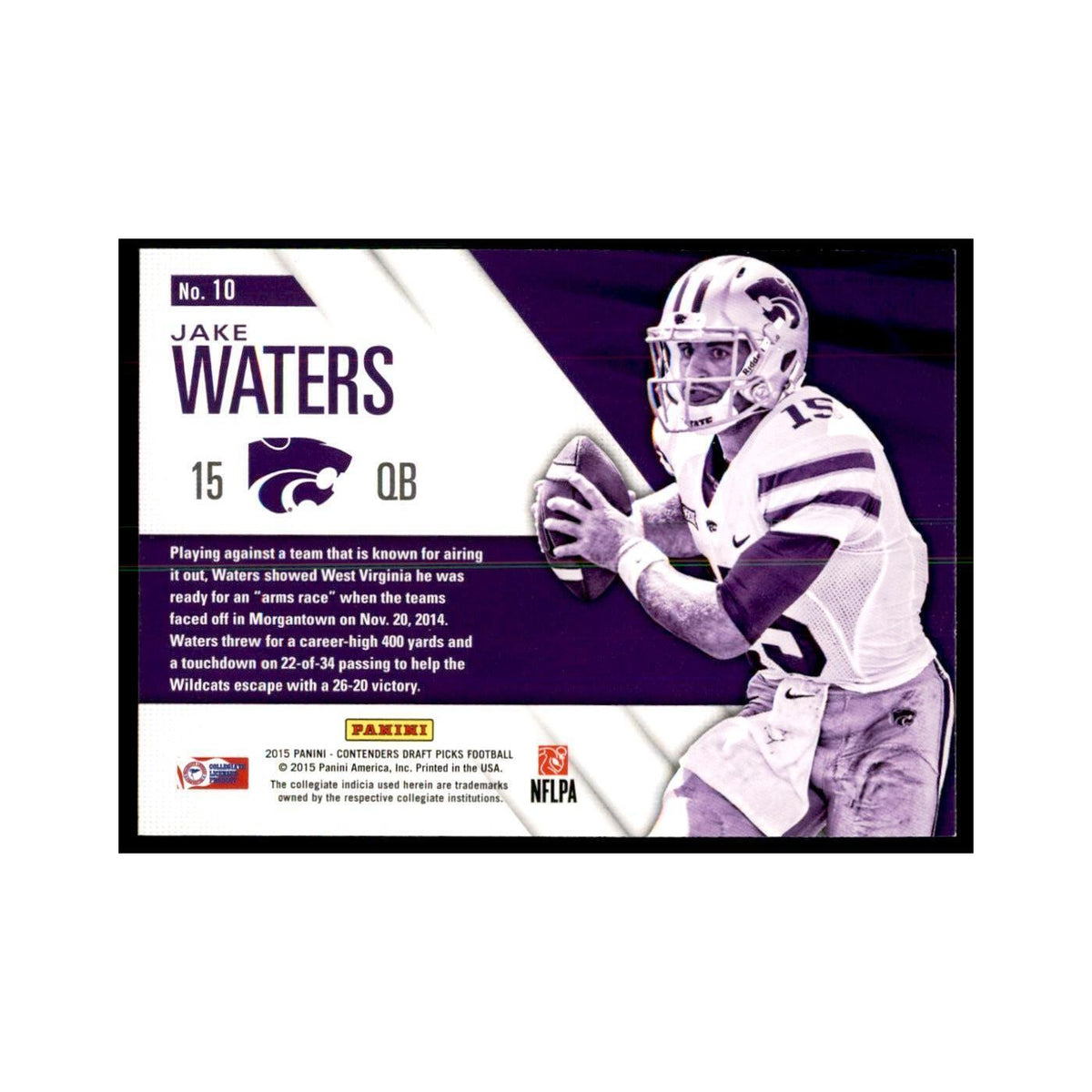 Jake Waters 2015 Panini Contenders Draft Picks #10 Football Cards NM