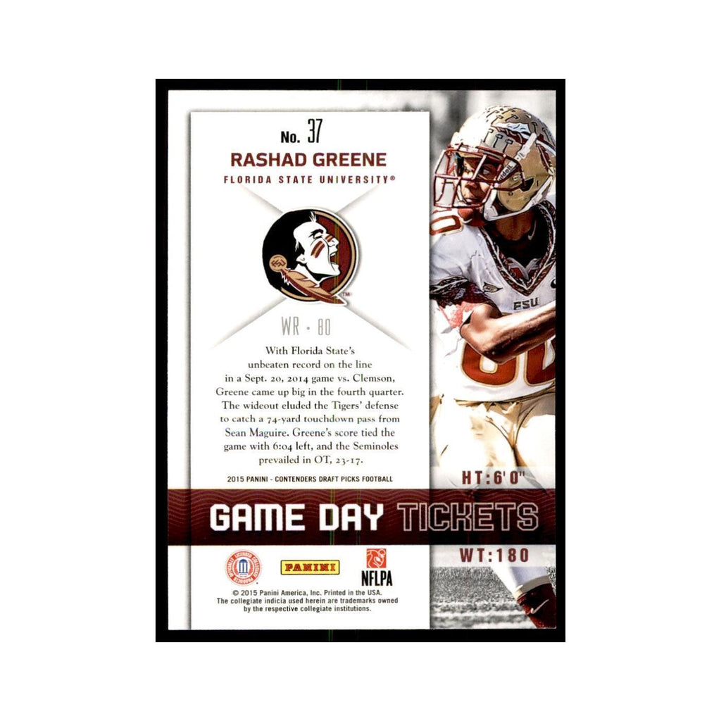 Rashad Greene 2015 Panini Contenders Draft Picks #37 Football Cards NM