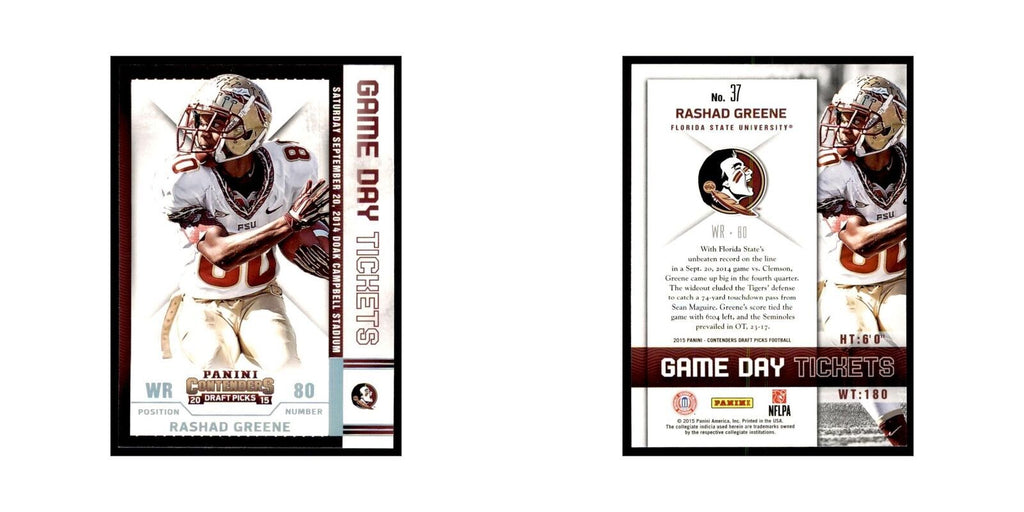 Rashad Greene 2015 Panini Contenders Draft Picks #37 Football Cards NM