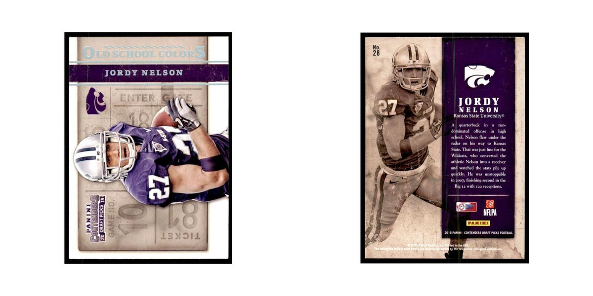 Jordy Nelson 2015 Panini Contenders Draft Picks #28 Football Cards NM