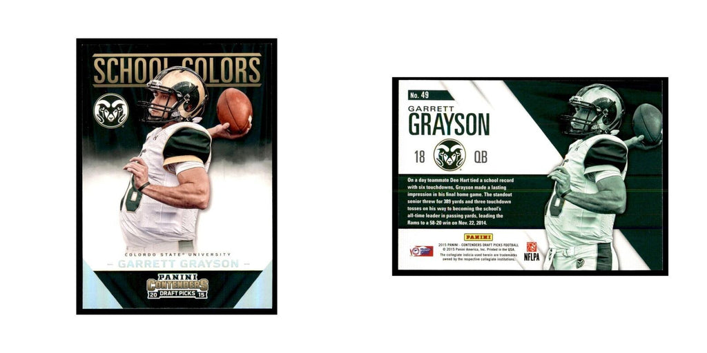 Garrett Grayson 2015 Panini Contenders Draft Picks #49 Football Cards NM
