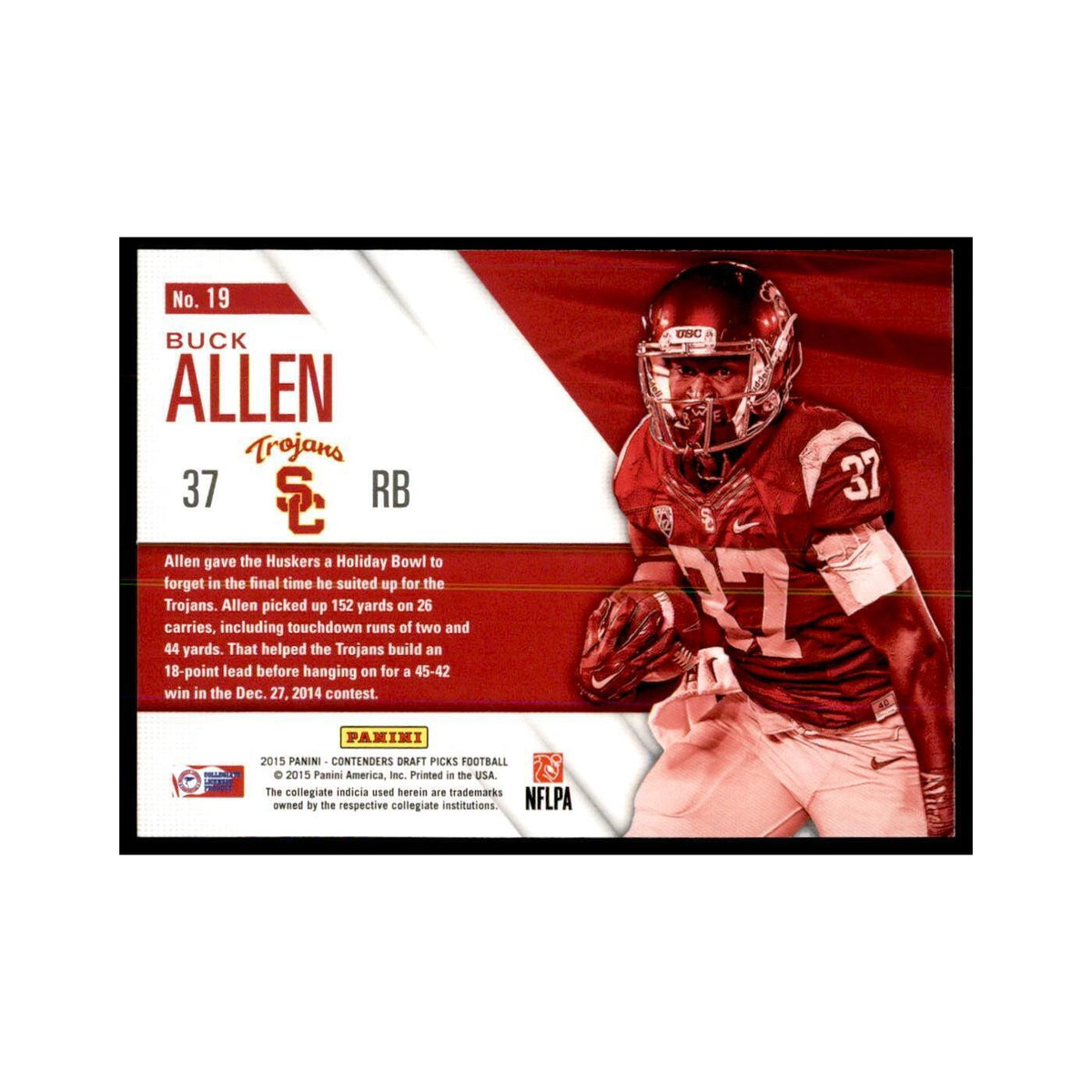 Buck Allen 2015 Panini Contenders Draft Picks #19 Football Cards NM