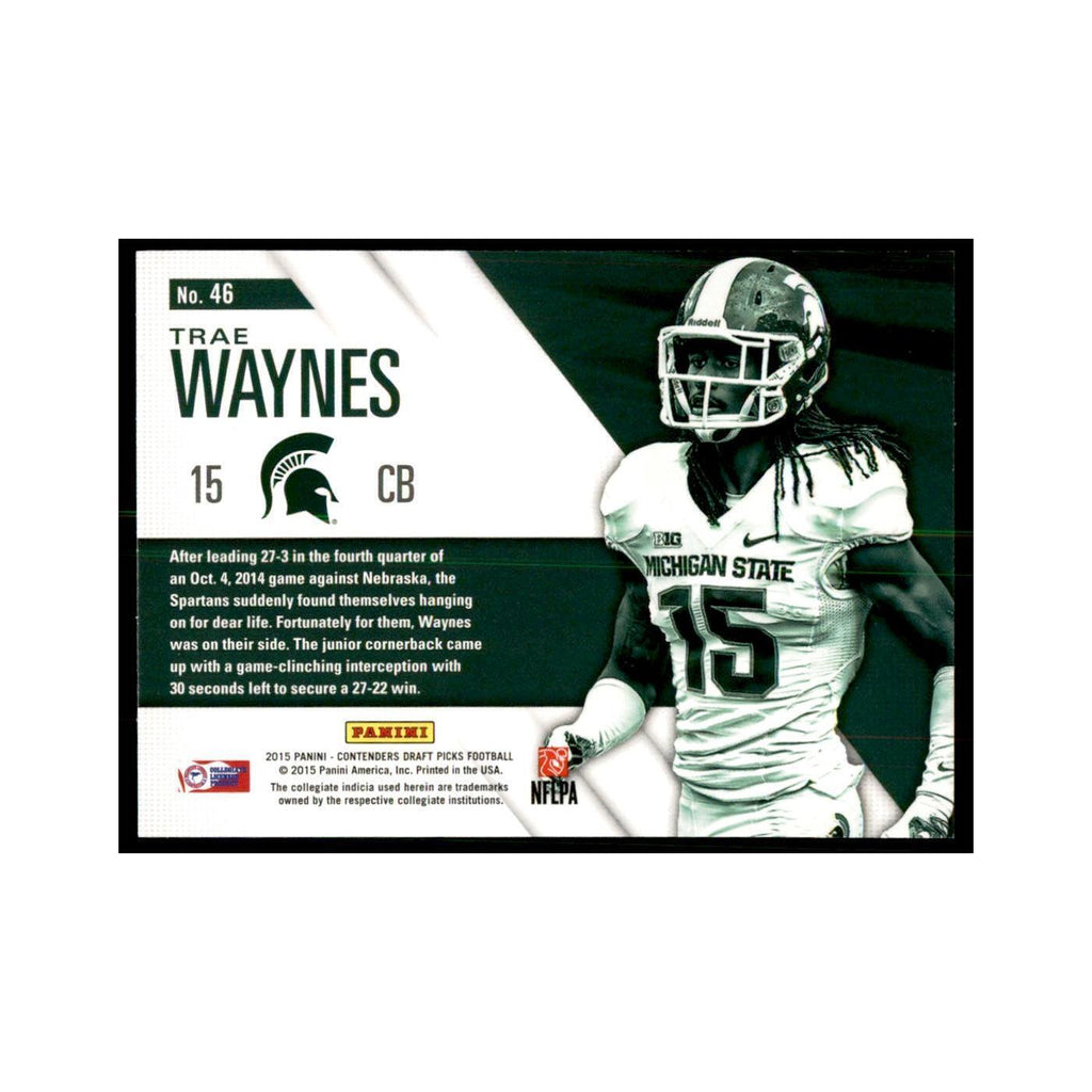 Trae Waynes 2015 Panini Contenders Draft Picks #46 Football Cards NM