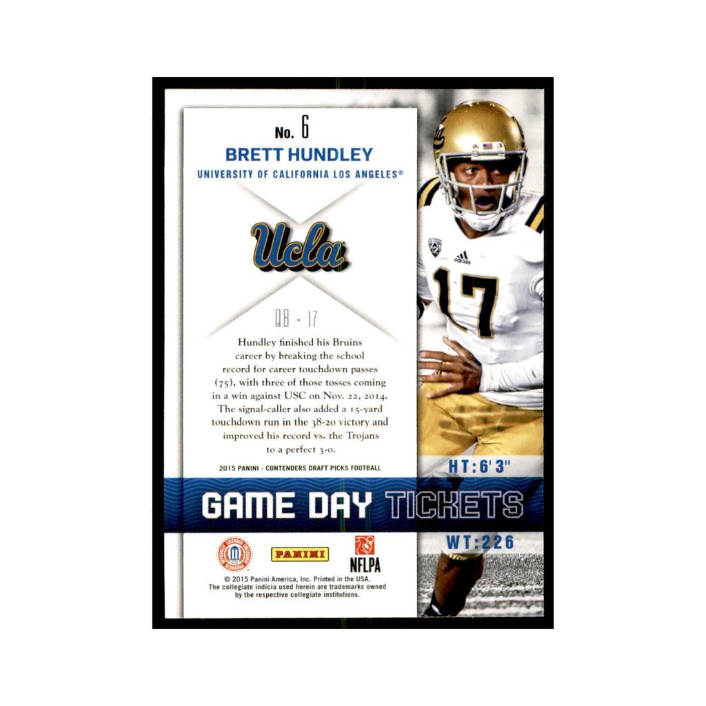Brett Hundley 2015 Panini Contenders Draft Picks #6 Football Cards NM