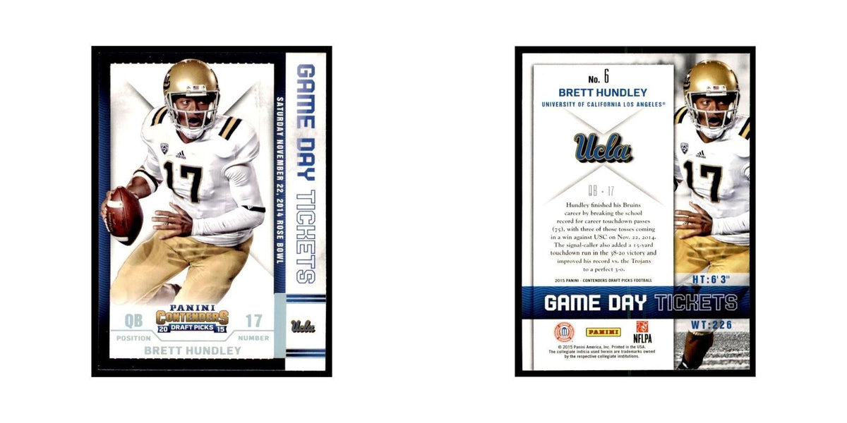 Brett Hundley 2015 Panini Contenders Draft Picks #6 Football Cards NM