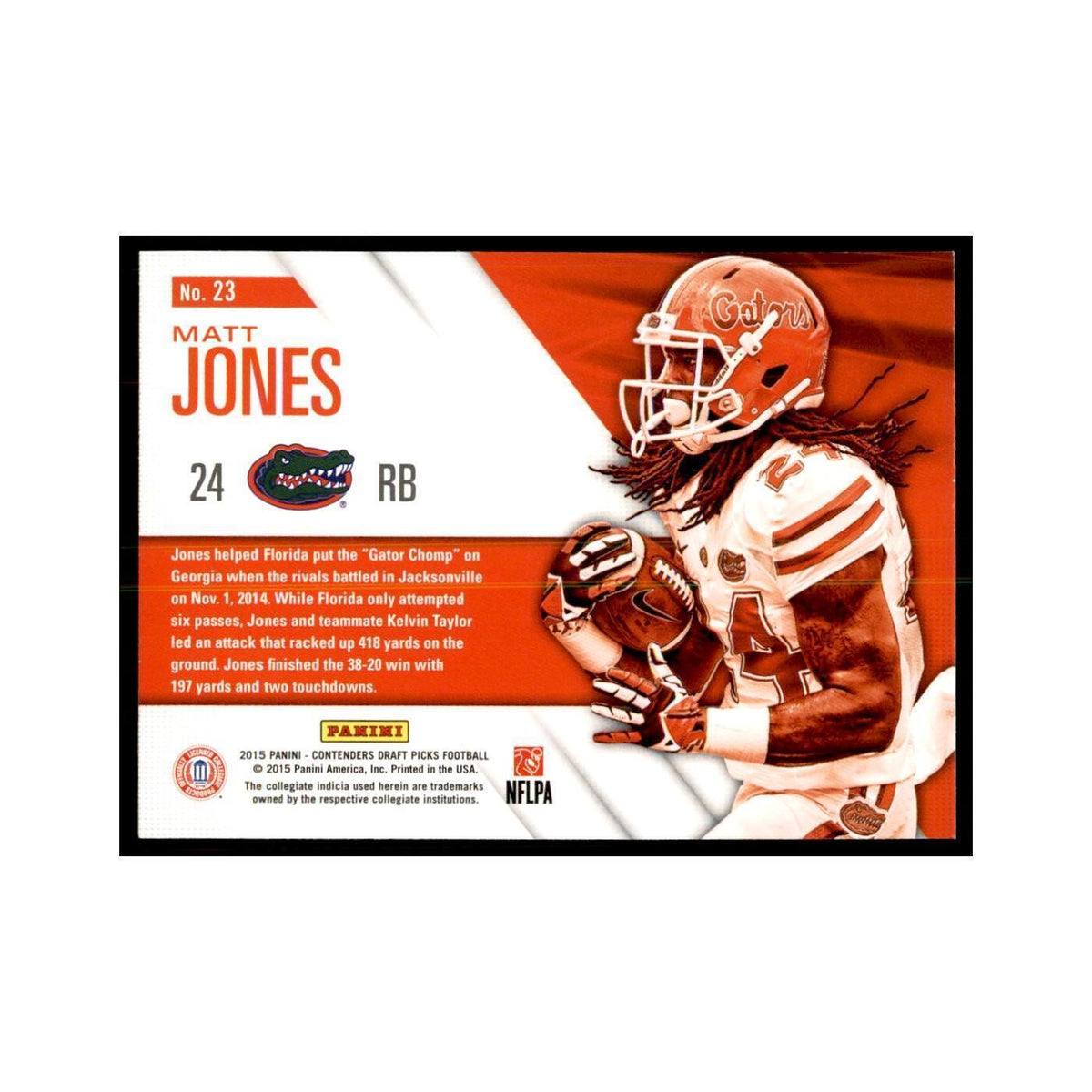 Matt Jones 2015 Panini Contenders Draft Picks #23 Football Cards NM