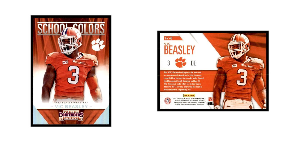 Vic Beasley 2015 Panini Contenders Draft Picks #48 Football Cards NM