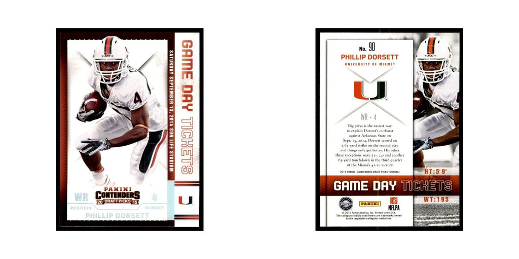 Phillip Dorsett 2015 Panini Contenders Draft Picks #90 Football Cards NM