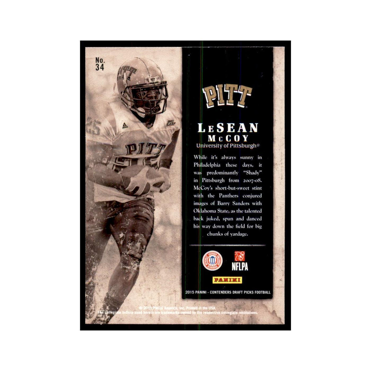 LeSean McCoy 2015 Panini Contenders Draft Picks #34 Football Cards NM