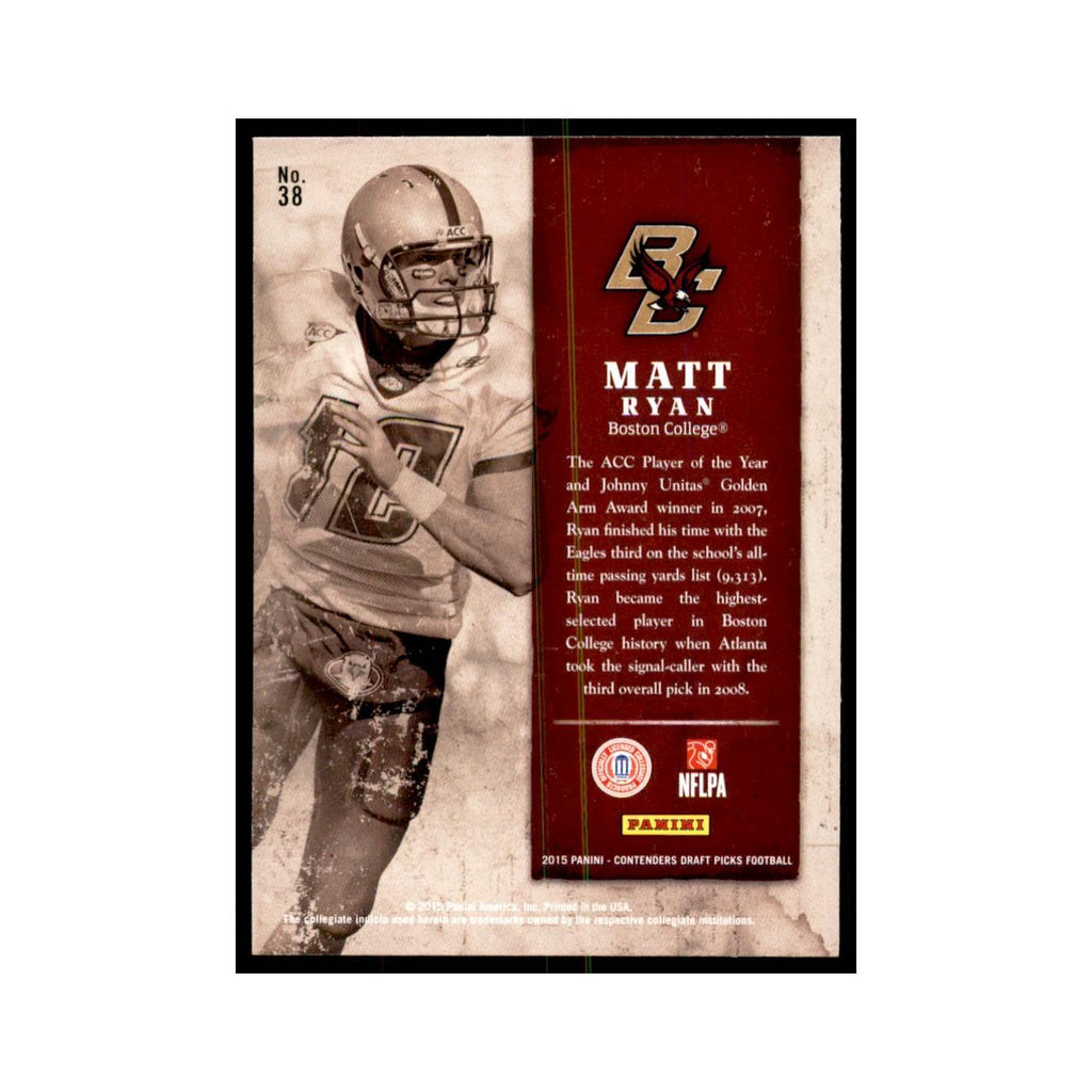 Matt Ryan 2015 Panini Contenders Draft Picks #38 Football Cards Football Card NM